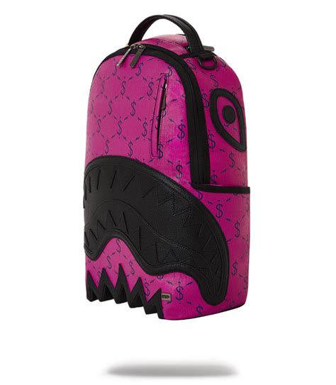 Sprayground Backpack Napdragon Dollar Money Shark Laptop Purple Schoo Yvonne12785