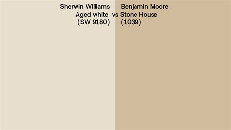 Sherwin Williams Aged White Sw 9180 Vs Benjamin Moore Stone House