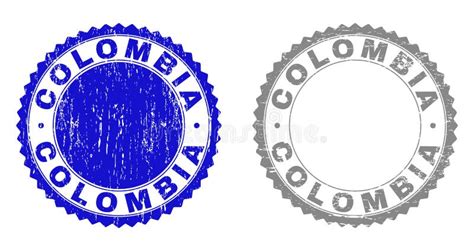 Indicador De Grunge Colombia Bandera Colombiana Del N Aislada En