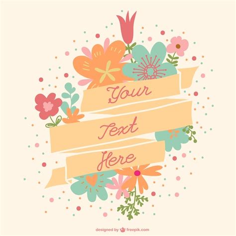 Plantilla De Banner Floral Vector Gratis