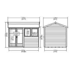 Shedswarehouse Stowe Summerhouses S Ft X Ft M X M