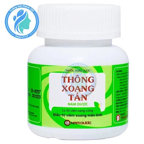 Thông Xoang Tán Nam Dược Lọ 50 Viên Điều Trị Viêm Xoang