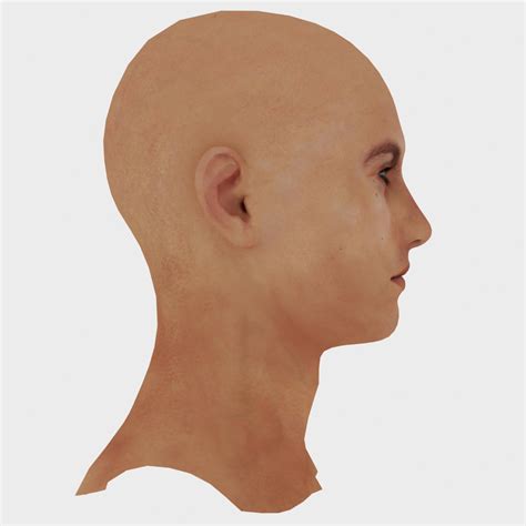 3d Model Realistic Male Head Animation