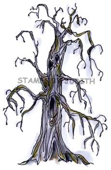 stampsbyjudithcom   ghost tree