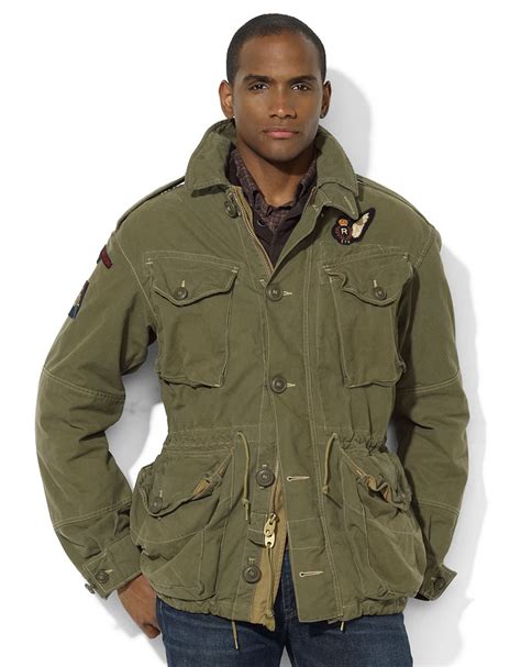 Polo Ralph Lauren Military Twill Combat Jacket For Men Lyst