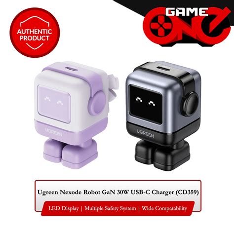 Ugreen Nexode Robot GaN 30W USB C Charger CD359 Shopee Philippines