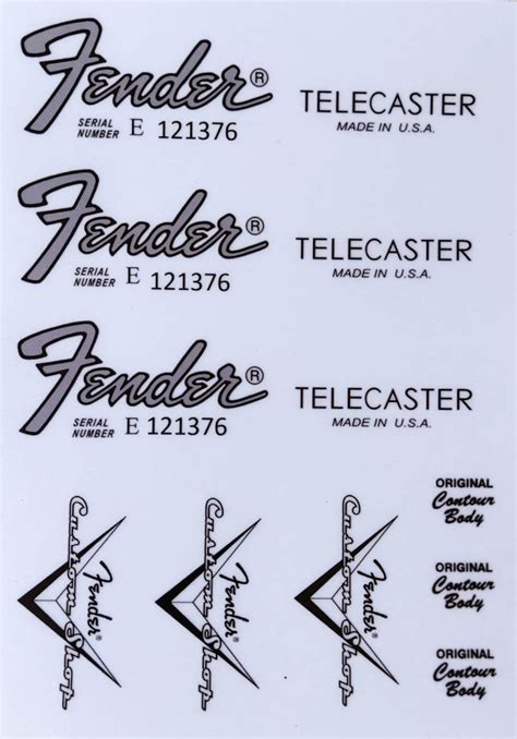 Fender Telecaster Headstock Logo