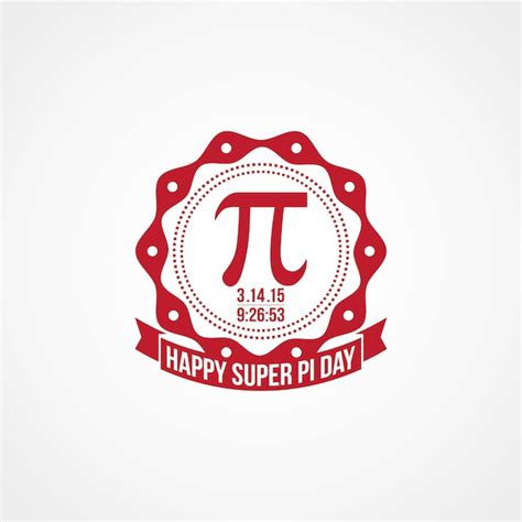 Happy Pi Day Vector Premium