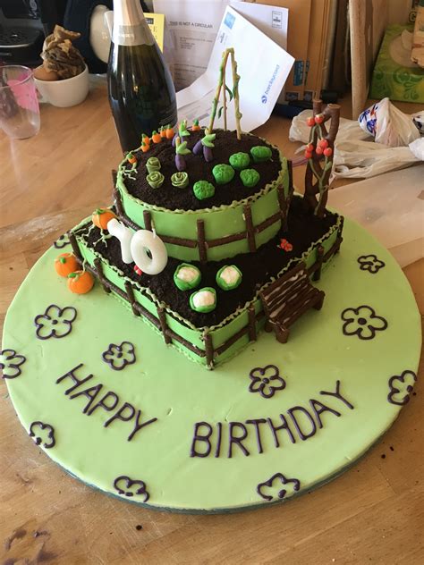 Allotment Birthday Cake