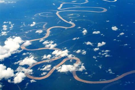 Aerial view of the Amazon River Brazil - Photorator