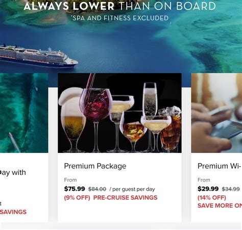 Upgrading Classic Beverage To Premium As Elite Celebrity Cruises