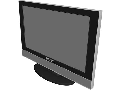 Plasma TV 3D Model - 3DCADBrowser