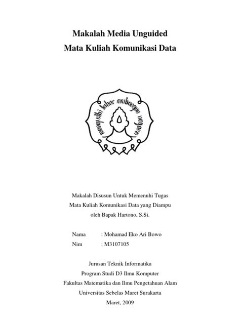 Pdf Contoh Makalah Komunikasi Data Dokumen Tips