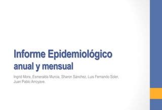 Informe Epidemiologico PPT