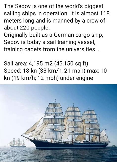 The Sedov Is One Of The World S Biggest Sailing Ships In Operation It