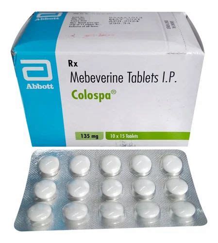 Mebeverine Colospa Tablet, 135 mg at Rs 358/stripe in Surat | ID ...