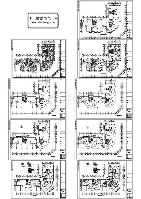 郑州某小区十七层住宅楼电气施工图纸居住建筑土木在线
