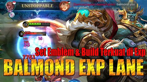 Update Emblem Dan Build Balmond Exp Lane Paling Kuat Di Meta Sekarang