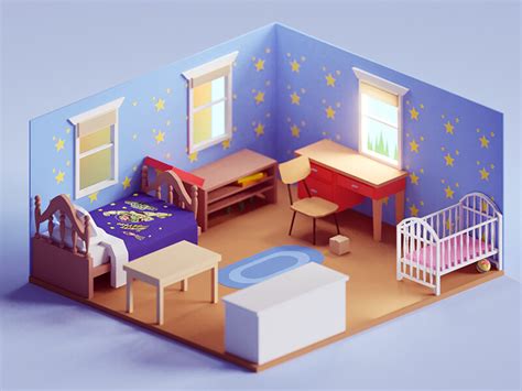 Artstation Andys Room Toy Story 2 Game Mohamed Chahin