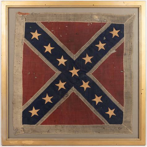 Extremely Rare Confederate Civil War Period Battle Flag Sold At Auction