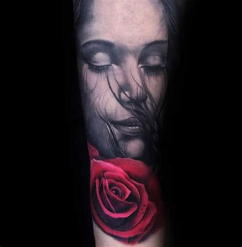 90 Realistic Rose Tattoo Designs For Men Floral Ink Ideas