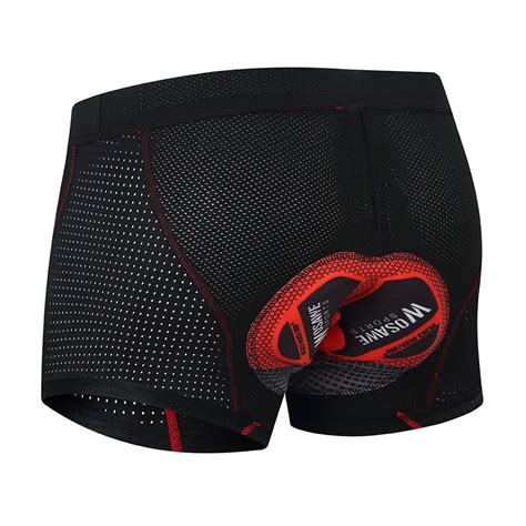 Wosawe Men Cycling Shorts Padded MTB Bike Underwear Shorts Breathable