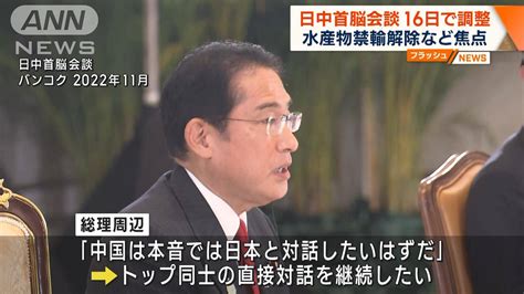 岸田総理大臣 15日夜apecへ出発 日中首脳会談 16日開催で調整