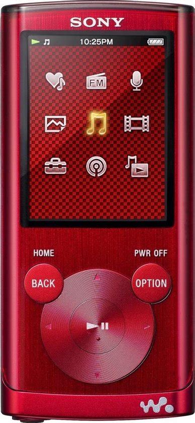 Sony NWZ E454 Walkman 8 GB Rood Bol