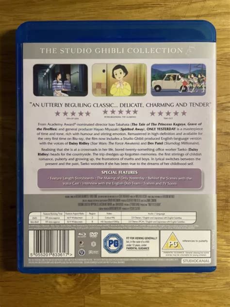 Only Yesterday Studio Ghibli Uk Blu Ray Dvd Isao Takahata Eur 15