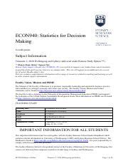 Econ T Pdf Econ Statistics For Decision Making Credit