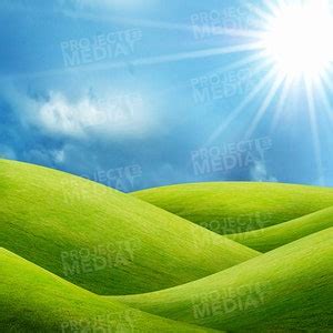 Rolling Hills Countryside Landscape Daytime Stage Backdrop in Digital ...