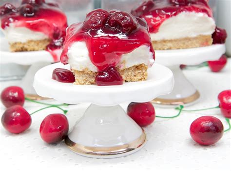 No Bake Cherry Cheesecake Bars Secret Ingredient