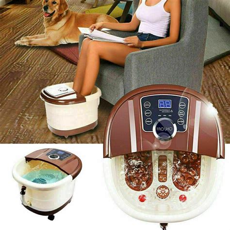 Portable Foot Spa Bath Massager Bubble Heat Soaker