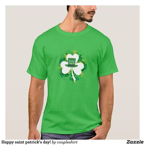 Happy Saint Patricks Day T Shirt St Patrick Day Shirts Mens Tops