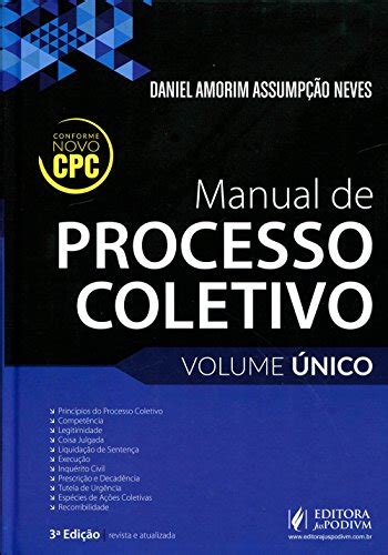 Manual de Processo Coletivo Volume ònico by Daniel Amorim Assumpção