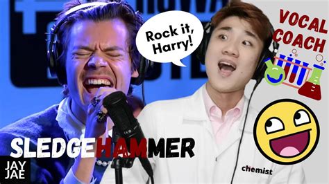 Vocal Coach REACTS To Harry Styles Sledgehammer Cover YouTube