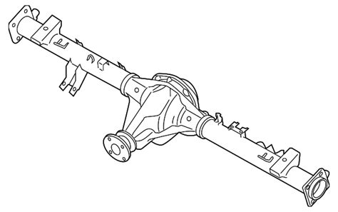 Nissan Titan Rear Axle Assembly W O Brake Fg C