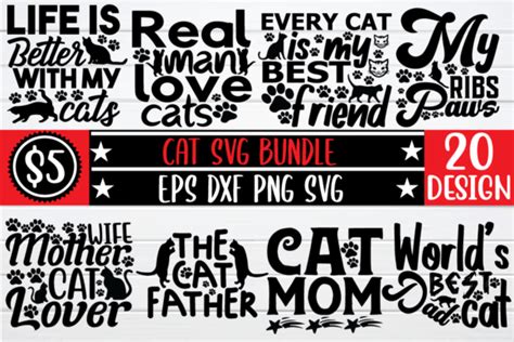 Cat Svg Bundle Bundle · Creative Fabrica