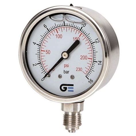 Mm Genebre Art Stainless Steel Glycerine Filled Pressure Gauge