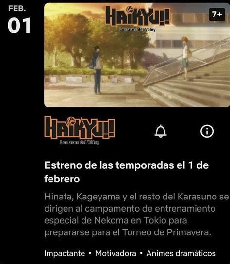 Haikyuu llegará a Netflix España este próximo febrero