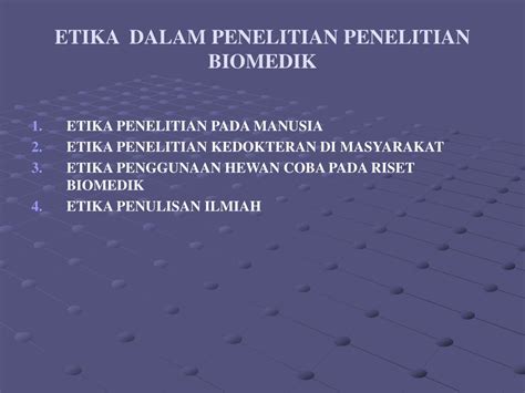 Ppt Etika Penelitian Pada Manusia Dan Hewan Powerpoint Presentation