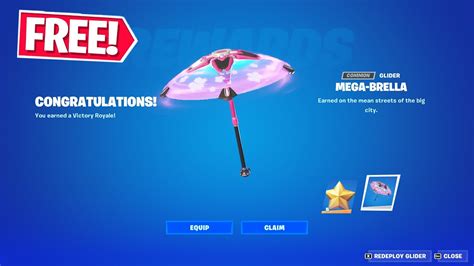 How To Unlock MEGA BRELLA Glider In Fortnite Chapter 4 Season 2 YouTube