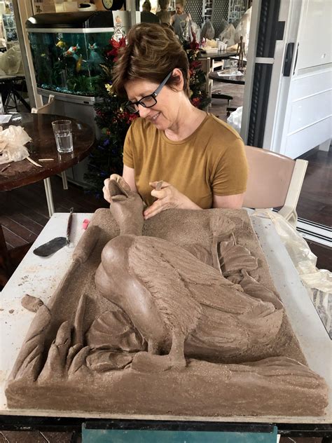 Jeannette S Clay Duck Relief Is Nearly Completed Georgettes Art