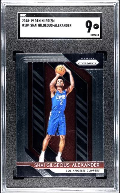 Carta Rookie Panini Prizm Shai Gilgeous Alexander Prizm