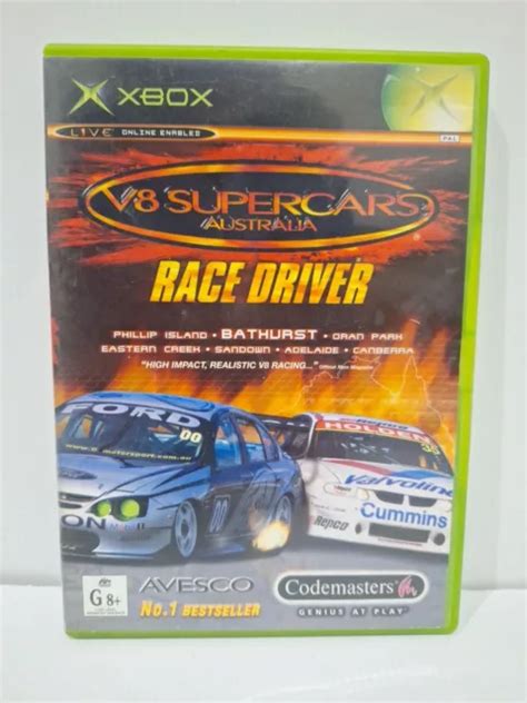 V8 SUPERCARS RACE Driver Original Xbox Game Microsoft PAL With Manual ...