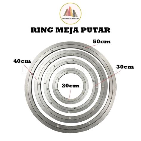jual kolaher ring meja putar makan putar lazy susan rotate tatakan kaca