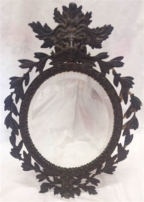 Ancien Miroir De Toilette Victorien En Bronze Xix Me Puces Priv Es