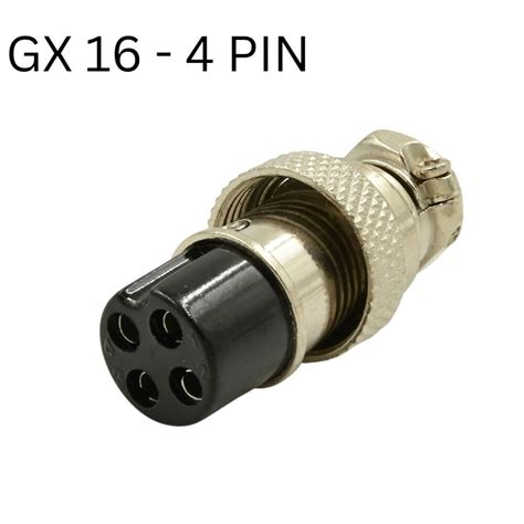 Gx16 4 Pin Female Connector 3d Printing Store