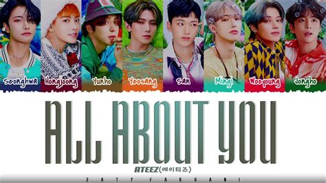 Ateez 에이티즈 ‘all About You Lyrics Color Codedhanromeng Youtube