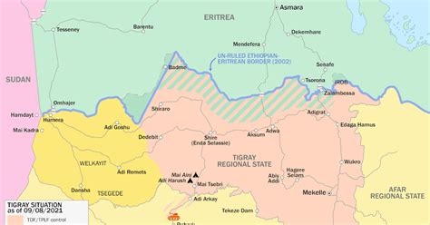 Guest Feature: Map of Control in Ethiopia's Tigray Conflict (August ...